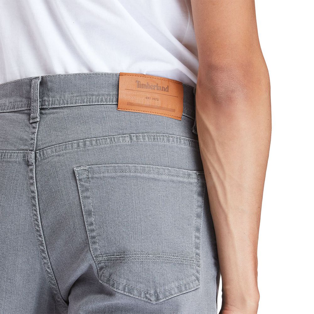 Calça Masculino - Timberland Sargent Lake Slim Fit Denim - AGQYB9526 - Cinzentas